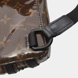 Pre Owned Louis Vuitton Brown Monogram Glaze Messenger PM