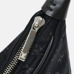 Pre Owned Louis Vuitton Black Monogram Satin Little Boulogne Handbag