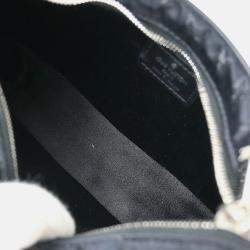 Pre Owned Louis Vuitton Black Monogram Satin Little Boulogne Handbag