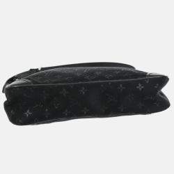 Pre Owned Louis Vuitton Black Monogram Satin Little Boulogne Handbag
