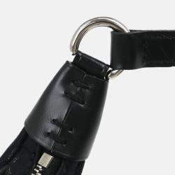 Pre Owned Louis Vuitton Black Monogram Satin Little Boulogne Handbag