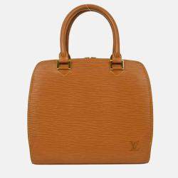 Pre Owned Louis Vuitton Brown Epi Pont Neuf Handbag