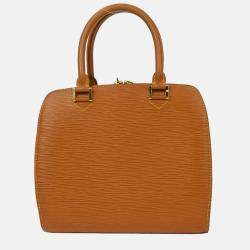 Pre Owned Louis Vuitton Epi Pont Neuf Brown Leather Handbag