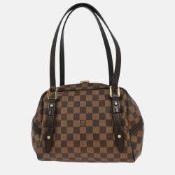 Pre Owned Louis Vuitton Rivington PM Damier Ebene Coated Canvas Shoulder Bag