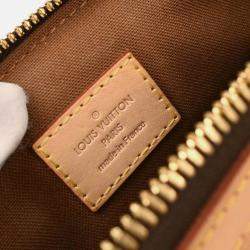 Pre Owned Louis Vuitton Monogram Tivoli PM Brown Coated Canvas Shoulder Bag