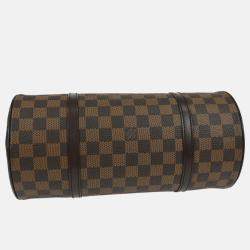 Pre Owned Louis Vuitton Papillon 30 Damier Ebene Coated Canvas Boston Bag