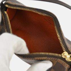 Pre Owned Louis Vuitton Papillon 30 Damier Ebene Coated Canvas Boston Bag