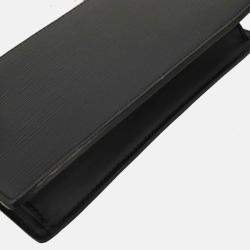 Pre Owned Louis Vuitton Thames Epi Pochette Black Leather Clutch Bag