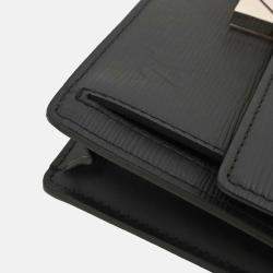 Pre Owned Louis Vuitton Thames Epi Pochette Black Leather Clutch Bag