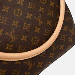 Pre Owned Louis Vuitton Monogram Looping GM Brown Coated Canvas Shoulder Bag
