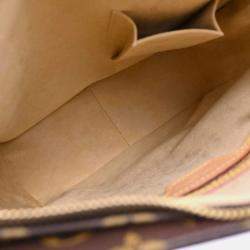 Pre Owned Louis Vuitton Monogram Looping GM Brown Coated Canvas Shoulder Bag