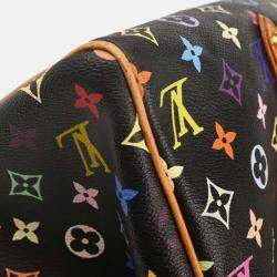 Pre Owned Louis Vuitton Black Monogram Multicolor Aurelia GM Tote Bag