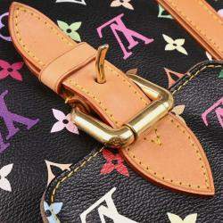 Pre Owned Louis Vuitton Black Monogram Multicolor Aurelia GM Tote Bag