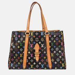 Pre Owned Louis Vuitton Black Monogram Multicolor Aurelia GM Tote Bag