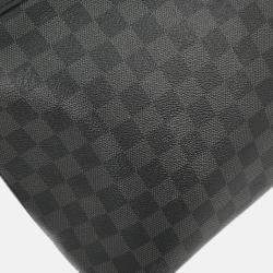 Pre Owned Louis Vuitton Hunter Damier Graphite Canvas Shoulder Bag