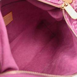 Pre Owned Louis Vuitton Baggy PM Pink Monogram Denim Shoulder Bag
