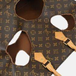 Pre Owned Louis Vuitton Rei Kawakubo Comme des Garcons Brown Monogram Canvas Tote Bag