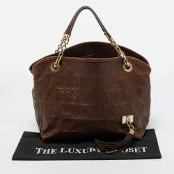 Pre Owned Louis Vuitton Brown Leather Paris Souple Whisper PM Bag