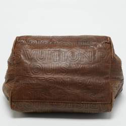 Pre Owned Louis Vuitton Brown Leather Paris Souple Whisper PM Bag