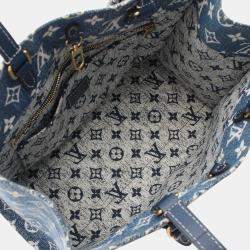 Pre Owned Louis Vuitton Blue Monogram Denim Onthego MM