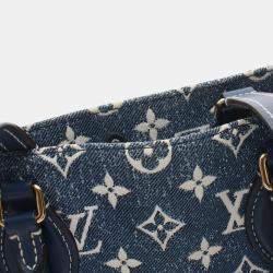 Pre Owned Louis Vuitton Blue Monogram Denim Onthego MM