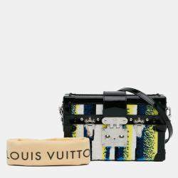 Pre Owned Louis Vuitton Black Sequins Petite Malle