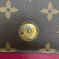 Pre Owned Louis Vuitton Brown Monogram Flore Wallet On Chain