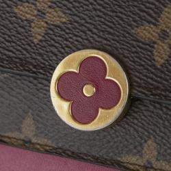Pre Owned Louis Vuitton Brown Monogram Flore Wallet On Chain