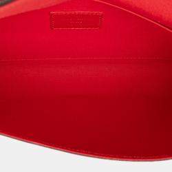 Pre Owned Louis Vuitton Red Monogram Vernis Pochette Felicie