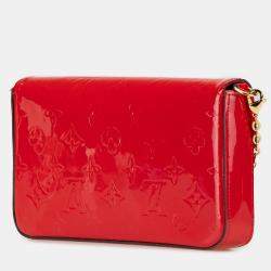 Pre Owned Louis Vuitton Red Monogram Vernis Pochette Felicie