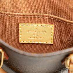 Pre Owned Louis Vuitton Brown Monogram Petit Sac Plat