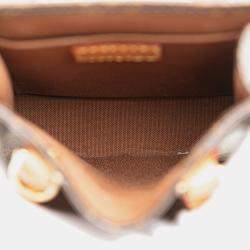 Pre Owned Louis Vuitton Brown Monogram Petit Sac Plat