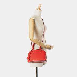 Pre Owned Louis Vuitton Red Epi Alma BB