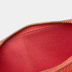 Pre Owned Louis Vuitton Orange Monogram Vernis Alma BB