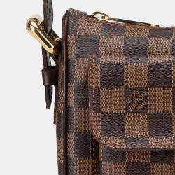 Pre Owned Louis Vuitton Brown Damier Ebene Ravello GM