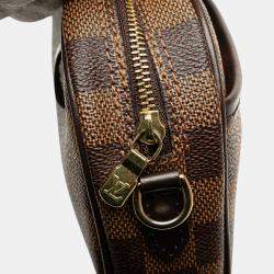 Pre Owned Louis Vuitton Brown Damier Ebene Ipanema Pochette