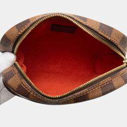 Pre Owned Louis Vuitton Brown Damier Ebene Ipanema Pochette