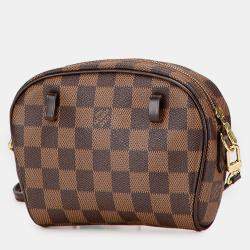 Pre Owned Louis Vuitton Brown Damier Ebene Ipanema Pochette