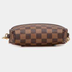 Pre Owned Louis Vuitton Brown Damier Ebene Ipanema Pochette