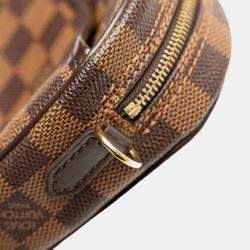 Pre Owned Louis Vuitton Brown Damier Ebene Ipanema Pochette