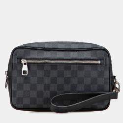 Pre Owned Louis Vuitton Black Damier Graphite Kasai