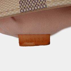 Pre Owned Louis Vuitton White Damier Azur Croisette