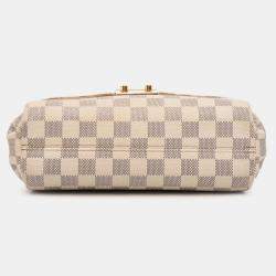 Pre Owned Louis Vuitton White Damier Azur Croisette