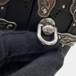 Pre Owned Louis Vuitton Dart Handle Trunk Black Monogram Shoulder Bag