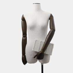 Pre Owned Louis Vuitton Trunk White Monogram Canvas Bag