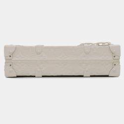 Pre Owned Louis Vuitton Trunk White Monogram Canvas Bag