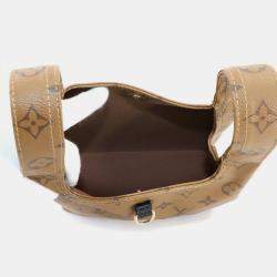 Pre Owned Louis Vuitton Atlantis BB Brown Monogram Reverse Canvas Shoulder Bag