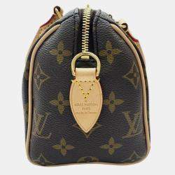 مملوكة مسبقًا حقيبة كروس بودي لوي فيتون سبيدي بانداولييه ٢٠ قماش مونوغرام بني