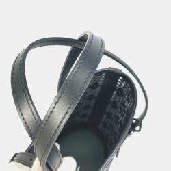 Pre Owned Louis Vuitton Lace Bucket Black Monogram Leather Shoulder Bag