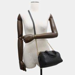 مملوكة مسبقًا Louis Vuitton Speedy Bandouliere 20 Black Empreinte Giant Monogram Leather Duffel Bag